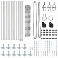 Weidehekwerk Zilver 25 x 0.8 m Gegalvaniseerd staal - thumbnail