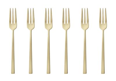 Sambonet Rock gebaksvorkjes - 6 stuks - champagne Sambonet Rock gebaksvorkjes - 6 stuks - champagne