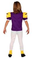 American Football Kostuum Kind Paars - thumbnail