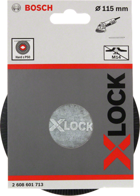 Bosch Accessories 2608601713 X-LOCK steunschijf, hard, 115 mm Bosch Accessories 2608601713 X-LOCK steunschijf, hard, 115 mm
