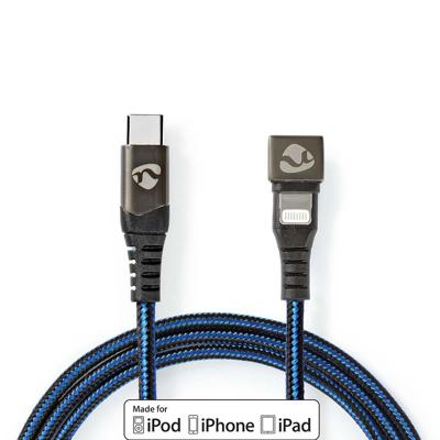 Nedis USB-Kabel | Apple Lightning 8-Pins naar USB-C Male | 480 Mbps | 1 m | 1 stuks - GCTB39650AL10 GCTB39650AL10 Nedis USB-Kabel | Apple Lightning 8-Pins naar USB-C Male | 480 Mbps | 1 m | 1 stuks - GCTB39650AL10 GCTB39650AL10