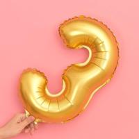 5 stuks 16 Inch nummer folie ballonnen Happy Birthday Party ballonnen bruiloft - thumbnail