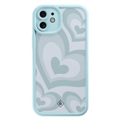 iPhone 11 blauwe case - Hart blauw iPhone 11 blauwe case - Hart blauw
