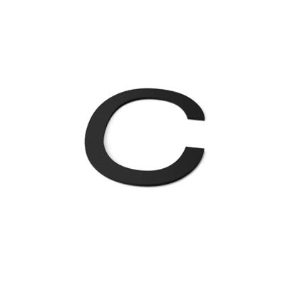 Letter C Model: Huisletter Staal Geroba - Geroba
