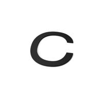 Letter C Model: Huisletter Staal Geroba - Geroba - thumbnail
