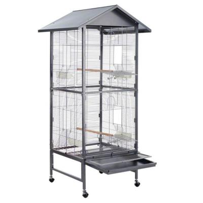 Topmast Kamervoliere PARADISO Antraciet 60 x 60 x 168 cm Topmast Kamervoliere PARADISO Antraciet 60 x 60 x 168 cm