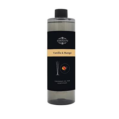 Navulling Geurstokjes 400ml - Vanille & Mango - Scentchips Navulling Geurstokjes 400ml - Vanille & Mango - Scentchips