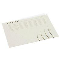 Vouwmap Secolor A4 100% gerecycled karton 250gr grijs | 25 stuks - thumbnail