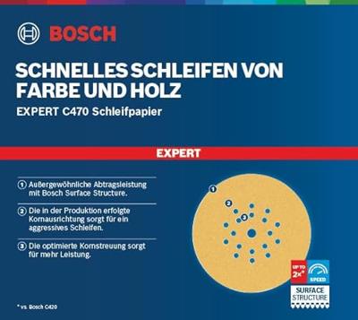 Bosch Accessoires expert c470 schuurpapier 225 mm, k 40, 5-delig - 2608901671 Bosch Accessoires expert c470 schuurpapier 225 mm, k 40, 5-delig - 2608901671