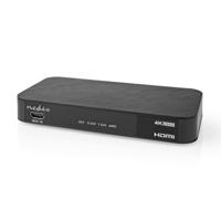 Nedis Digitale Audioconverter | 2-wegs | Input: DC Power / 1 x HDMI Input | Output: 1x 3,5 mm / 1x TosLink / 3x HDMI Output | Automatisch / Drukknop | - thumbnail