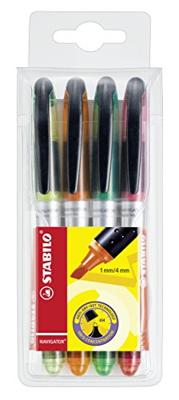 STABILO navigator markeerstift, etui (4 stuks)
