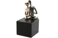 Decoratieve figuren Home ESPRIT Zwart Zilverkleurig Koppel 9 x 13 x 20 cm - thumbnail