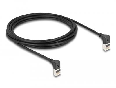 DeLOCK RJ45 Network Cable Cat.6A S/FTP Slim 90° upwards / upwards angled 3 m kabel