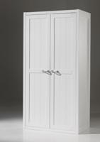 Vipack 2-deurs kledingkast Lewis - wit - 205,8x96,8x80 cm - thumbnail