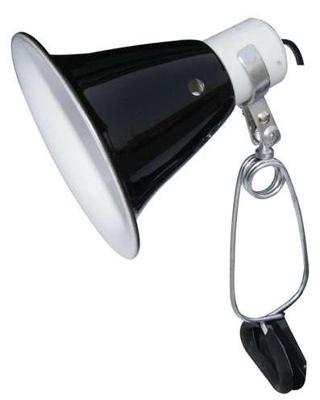 KOMODO BLACK DOME CLAMP LAMP FIXTURE