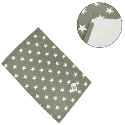 Placemat Ster katoen grijs 48 cm | 48 stuks