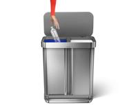 Simplehuman Prullenbak Liner Pocket Recycler 24 + 34 liter Zilver - thumbnail