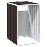 VidaXL Containerberging voor 1 container 72x81x115 cm staal bruin - thumbnail