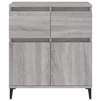 Dressoir 60x30x75 cm bewerkt hout grijs sonoma eikenkleurig - thumbnail