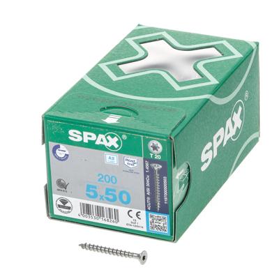 SPAX 880919209050050 R 88091 Senkkopf T-STAR Verzonken houtschroef 5 mm 50 mm Torx, Binnen-T Staal Roestvast 200 stuk(s)