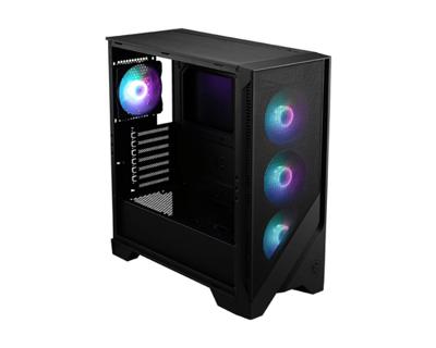 ATX Semi-toren doos MSI MAG FORGE 320R AIRFLOW Zwart Transparant