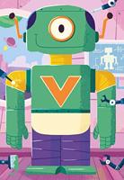 Ravensburger puzzel Schattige robots 3x24 stukjes - thumbnail