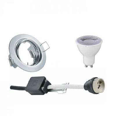 GU10 Inbouwspot Set - Mat Wit - Vierkant - Waterdicht IP65 - Philips - CorePro 827 36D - Aigi - 4.6W - Warm Wit 2700K - 82mm