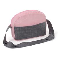 Poppen Luiertas - Melange Grijs Roze - thumbnail