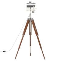 VidaXL Vloerlamp driepoot 165 cm massief mangohout - thumbnail