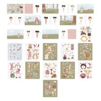 Little Dutch dress up stickerboek rosa fairy garden - thumbnail