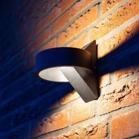 Muta LED Wandlamp modern - 6 Watt 350lm - IP54 Waterdicht - 3000K Warm Wit - Dimbaar - Binnen en buiten - Zwart - Buitenlamp - thumbnail