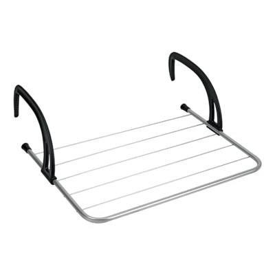 Metaltex Favonio Radiator-Balkon Droogrek 3 m Drooglijn Zilver/Zwart