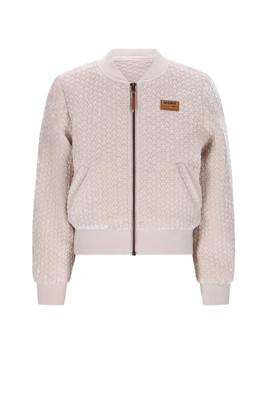 NoNo winter velvet stepped jas meisjes - ivoor - Doris