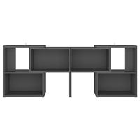 Tv-meubel meubel 104x30x52 cm spaanplaat grijs - thumbnail