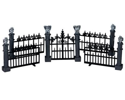Kerstfiguur Gargoyle fence set of 5 LEMAX - Lemax