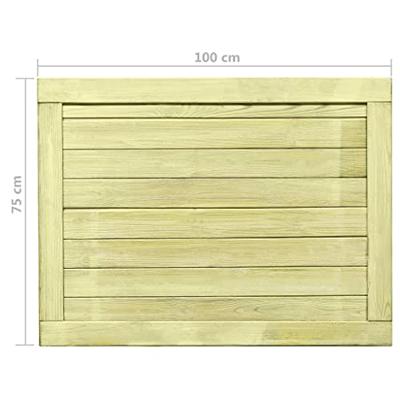 Poort 75x100 cm geïmpregneerd grenenhout