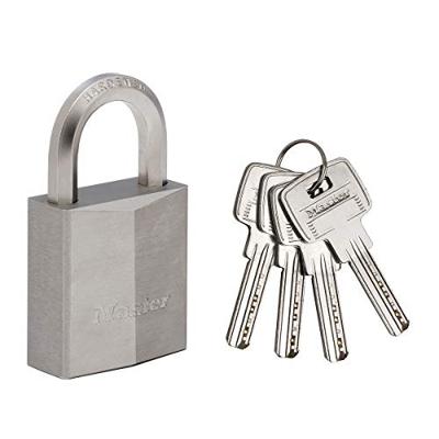 Masterlock 40mm extra thick solid brass body - 23mm hardened steel HEXagonal shac - 1145PEURD - thumbnail