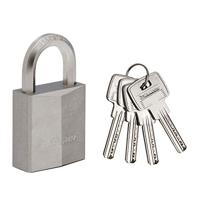 MASTERLOCK Hangslot messing nikkel 40 mm zeshoekige handgreep - thumbnail