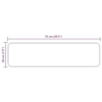 VidaXL Antislip trapmatten latex achterkant 15 pcs geel 75 x 20 cm pp