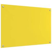 VidaXL Keuken spatscherm geel 90 x 60 cm gehard glas - thumbnail