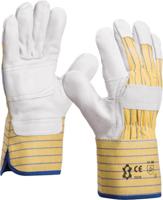 Sacobel werkhandschoenen 2025R - rundleder - gevoerd met versterkte palm - maat 10 - thumbnail