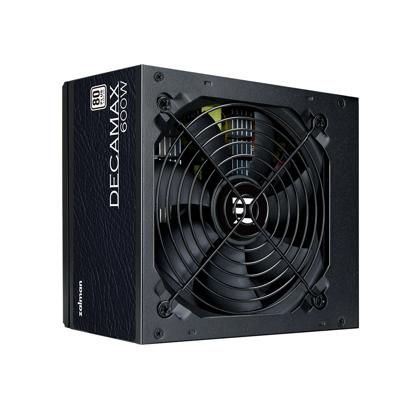 Alimentatore per PC - ZALMAN - DecaMax 600W - 80+ - Non modulare - Ventola da 120 mm - Nero