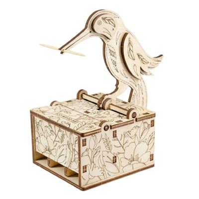 Eco Wood Art 3D Mechanische Puzzel Bird Feeder Eco Wood Art 3D Mechanische Puzzel Bird Feeder