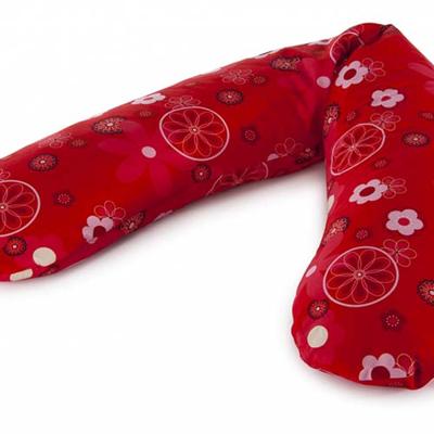 Theraline: losse hoes ivoor rood voor Theraline hoefijzerkussen Theraline: losse hoes ivoor rood voor Theraline hoefijzerkussen