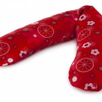 Theraline: losse hoes ivoor rood voor Theraline hoefijzerkussen - thumbnail