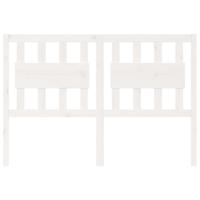 Hoofdbord 145,5x4x100 cm massief grenenhout wit - thumbnail