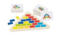 Goki legpuzzel Driehoek 25 cm junior hout 16-delig - thumbnail