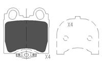 Remblokken set KBP9066 - thumbnail