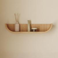 Kave Home Wandplank 'Salaya' Essen, 60cm, kleur Naturel - thumbnail