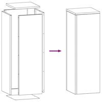 VidaXL Plantenstandaard 2 pcs roestig 24 x 24 x 75 cm cortenstaal - thumbnail
